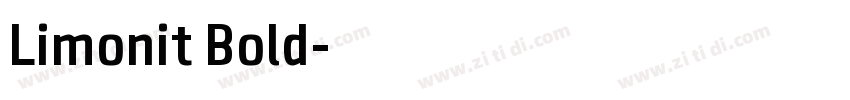 Limonit Bold字体转换